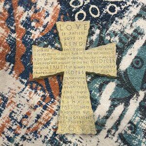 Decorative Cross with Inspirational Text